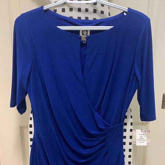 New with tags Anne Klein size 6 Dress from Macy’s - Royal Blue - Picture 2 of 5